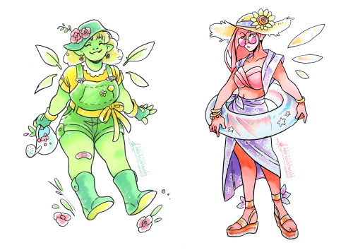 abd-illustrates:Seasonal Character Designs! [SPEEDPAINT] For this week’s video, I celebrated t