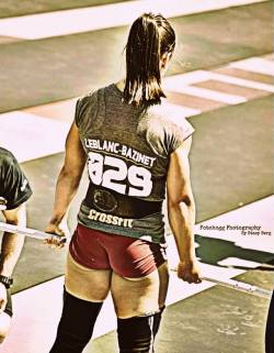 crossfitters:  Camille in The CF Games 2103.