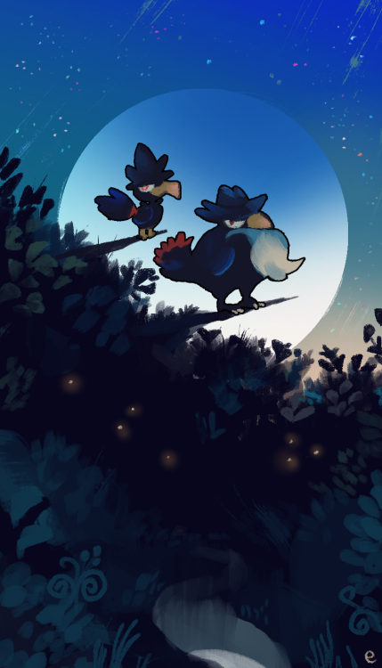 everydaylouie:crows at dusk