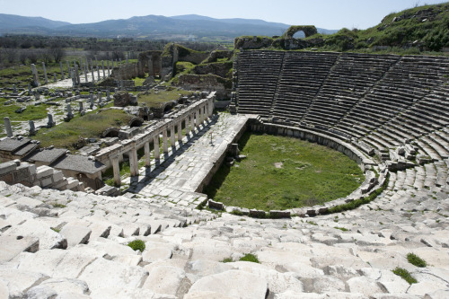 classicalmonuments:Theatre of AphrodisiasAphrodisias, Asia minor (Turkey)1st century BCE7,000 specta