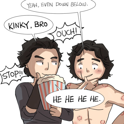 My Reylo doodles(63/?)Meeting the dark side ® version youThe kinkier version