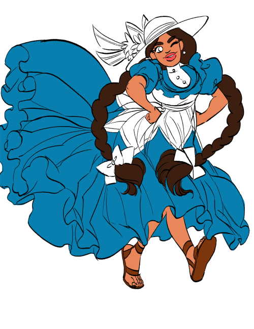 I don’t think I ever posted this here but some Honduran Dancers!Its a bit unfinished but that’s all 