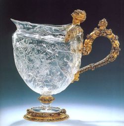treasures-and-beauty:   Sarachi workshop  Milan,1580 Rock crystal pitcher