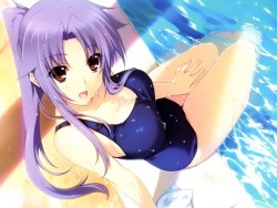 hibiki works iizuki tasuku lovely x cation 2 narukawa hime cleavage school swimsuit swimsuits wet | #297191 | yande.re