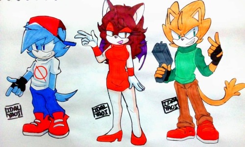 I made this because why not? :3 The Friday night funkin characters version of Sonic  Boyfriend is a 