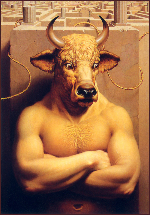 bugcthulhu:artsytoad:Will Wilson, Minotaur www.artsytoad.tumblr.comcome to my labyrinth if you want 