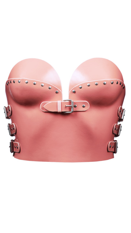 marinahoermanseder:  LEATHER BUSTIER || 50s MHSS15 marina hoermanseder