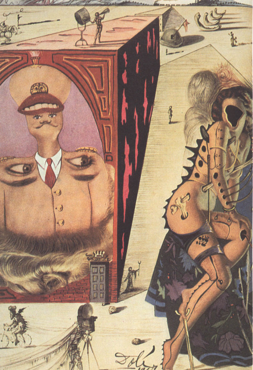 pixography:  Salvador Dali ~ “Hollywood Illustration of a Magazine Cover for Sunset”, 1947
