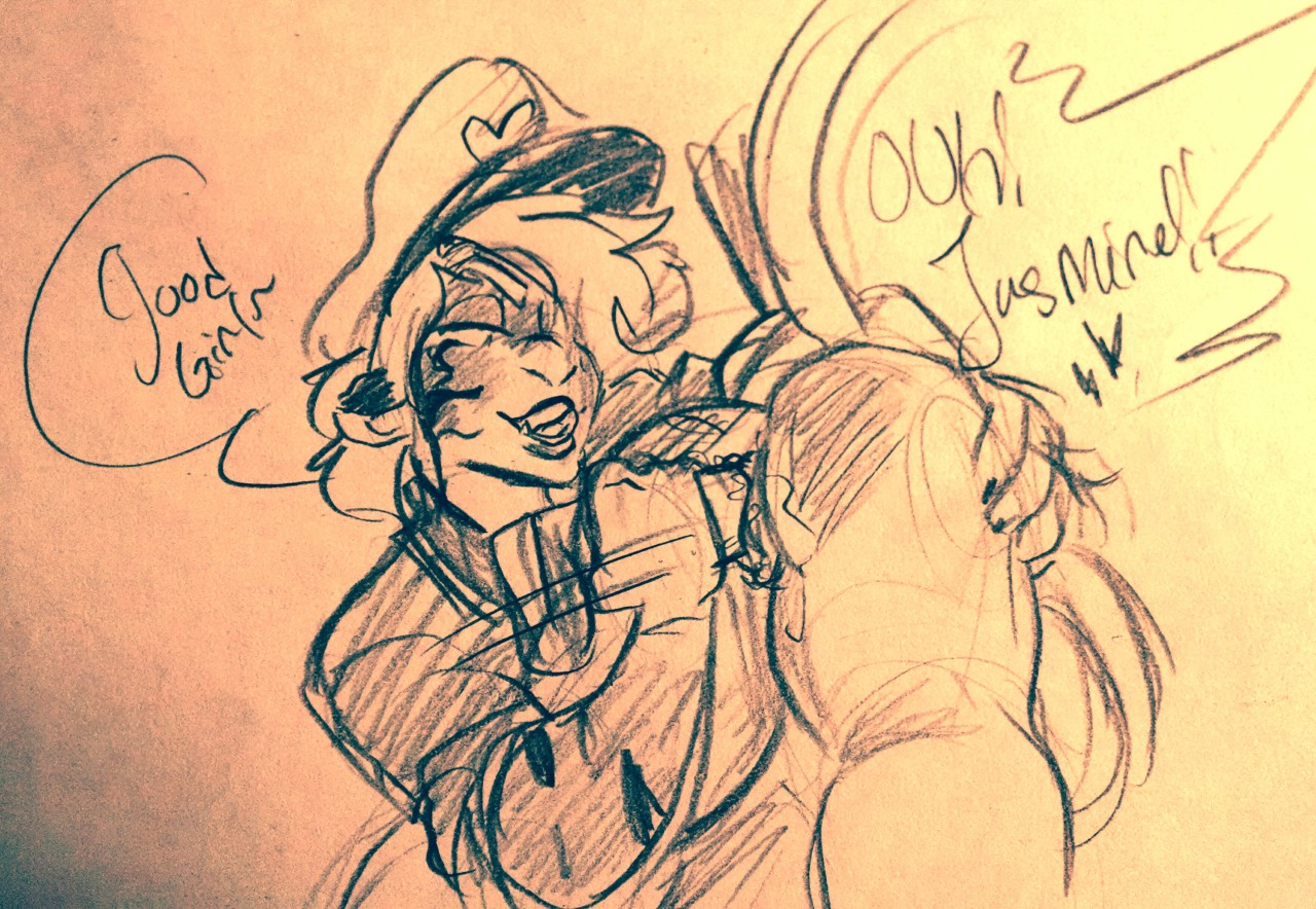 notsafeforroskii:  @thebuttdawg  Jasmine and Ami having fun~  ❤️❤️❤️