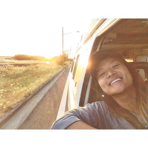 I miss our van adventures and riding into the sunset #TBT #VW #WestyLove #AnnualPNWRoadTrip #SummerI