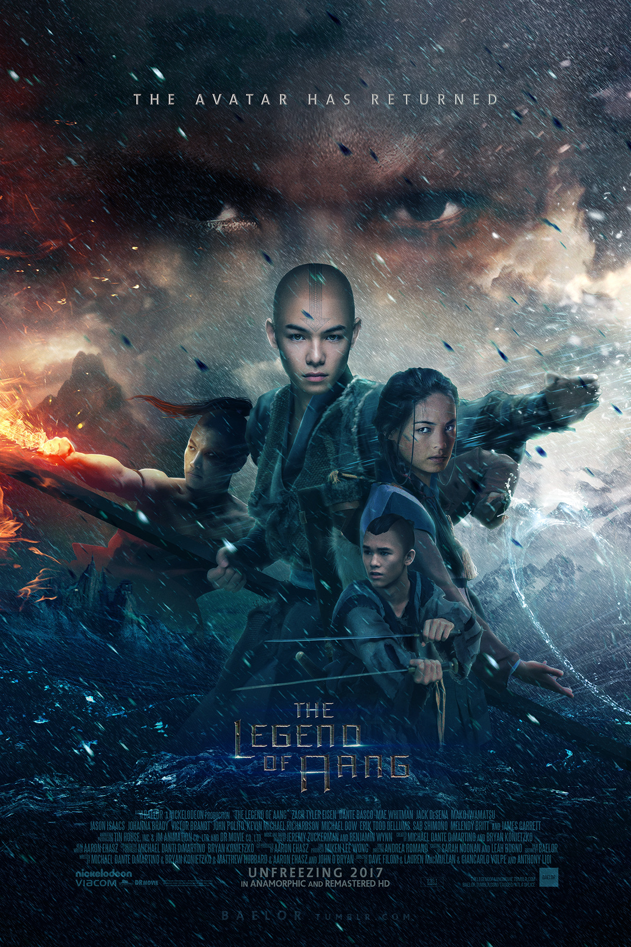 whos avatar korra  baelor The Legend of Aang movie poster  by