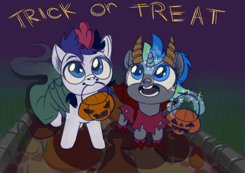 trickortreating with @h0wdyx tonight &gt;:з