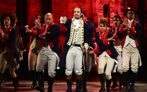 dailylmm:  The company of Hamilton performing “Yorktown (The World Turned Upside