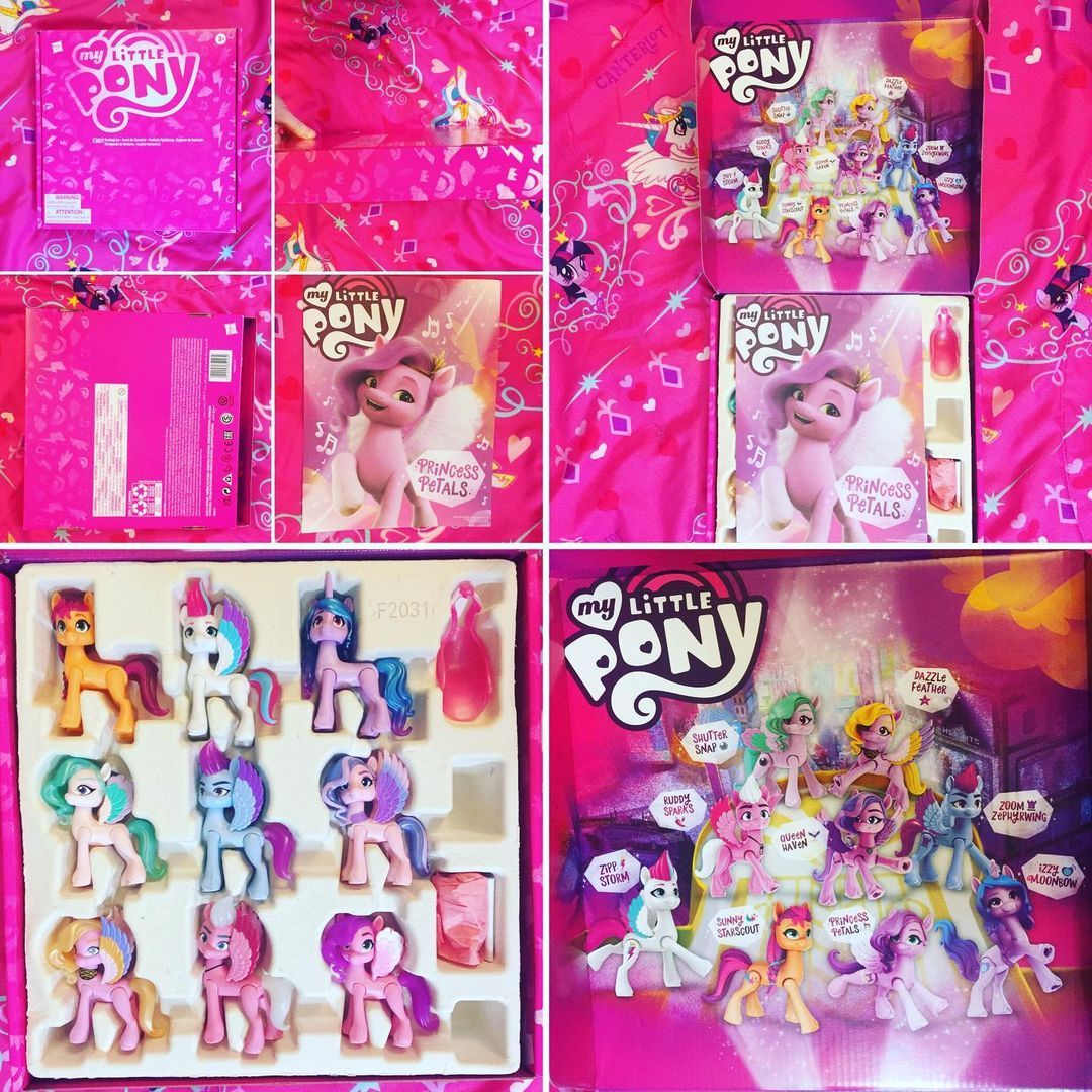 My Little Pony: A New Generation Movie Royal Gala Collection Toy for Kids -  9 Pony Figures, 13 Accessories, Poster ( Exclusive)