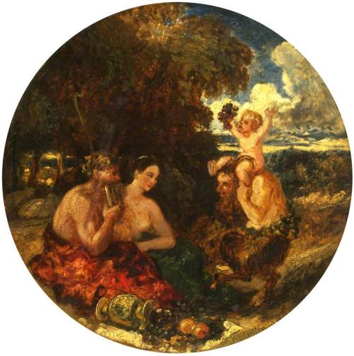 centuriespast: The God Panby William James MüllerDate painted: 1843Oil on canvas, 34.4 x 34.4&n