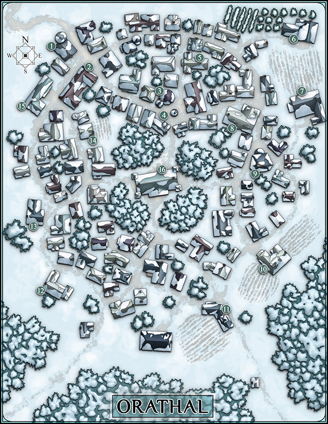 Venatus Maps The Quaint Snow Laden Town Of Orathal Loved Venatus Maps The Quaint Snow Laden Town Of Orathal Loved