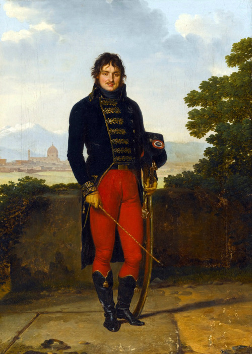 Coraltigerpizza: Louis Gauffier. Portait Of An Officer, Thought To Be General Jean-Claude
