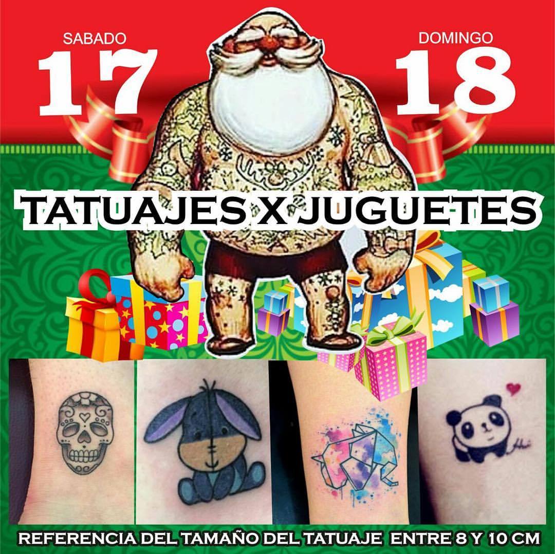 Activos!!!! Este 17 y 18 de Diciembre se viene la 3ra Gran Jornada de #tatuajesxjuguetes.