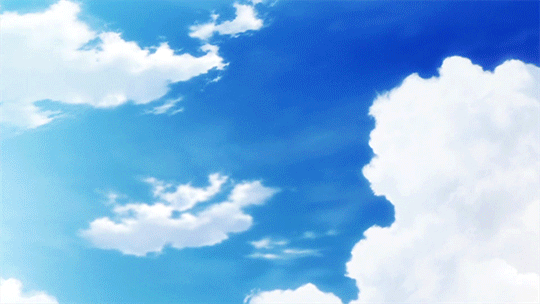 Sun clouds and rain gif anime 894285 on animeshercom
