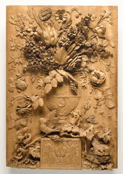 freystupid:  Carved Relief, Aubert-Henri-Joseph Parent, 1789, French. (J. Paul Getty Museum)  Flower Power! On this day, in 1969, over 400,000 people came out for “Three Days of Peace and Music” at what is now the iconic Woodstock Festival.  In honor