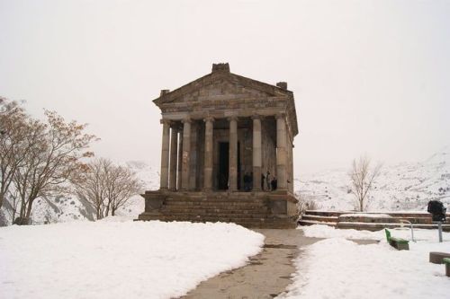 historyfilia:Temple of Garni, ArmeniaThe structure was probably built by king Tiridates I in the fir