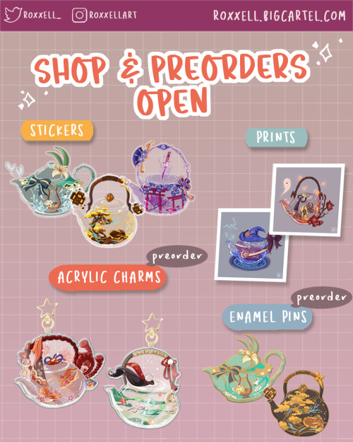 MY ONLINE STORE IS NOW OPEN  (Launch sale - 15% off until Sunday, 14 Nov)Merch from Genshi