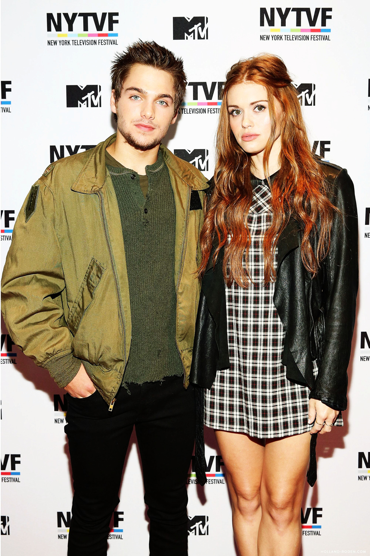 jikookprint:  Holland Roden and Dylan Sprayberry at @NYTVFestival 