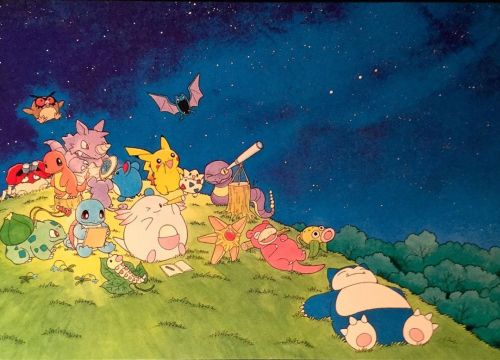 bulbasaur-propaganda:Some lovely artworks by Keiko Fukuyama. I miss this old style of Pokemon!