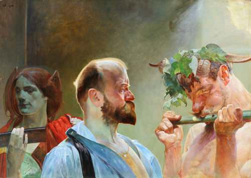 Jacek Malczewski - Tryptyk Prawo (Law), Ojczyzna (Homeland), Sztuka (Art) - 1903 - Link to High reso