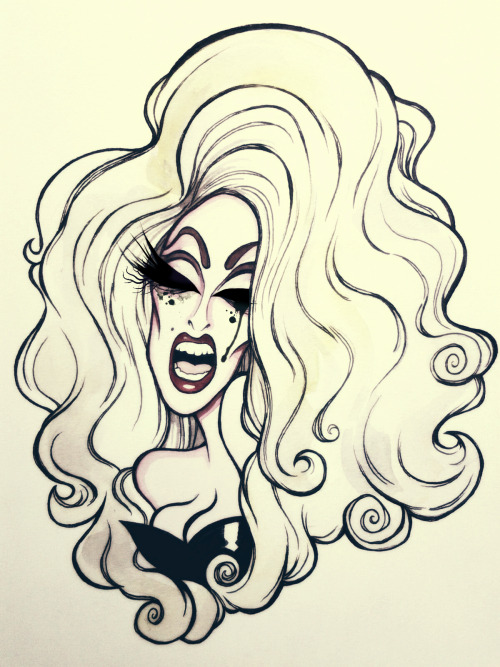 Hiyyeeeee! Illustration Alaska From Rupual's Drag Race Painted The House Down. By Christiancimoroni.