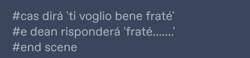 blogitalianissimo:spokenitalics:happyendingmp3:stigmatahandjob:at this point….what will the italian dub say.ti amo (di bene) Nessuno parla, parte Sere Nere di Tiziano Ferro in sottofondo. A “VUOI RIMA-NEREEEEE” Cas viene scaraventato