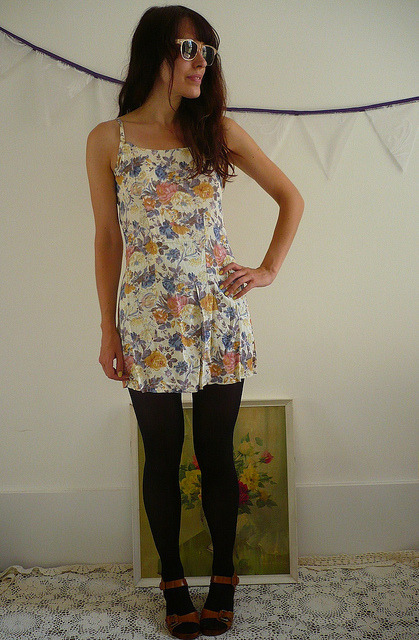 Micro Mini Floral Dress by kathy10015 on Flickr.