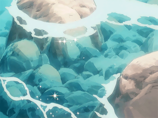 Aesthetic Anime Tiptoe On Water GIF  GIFDBcom