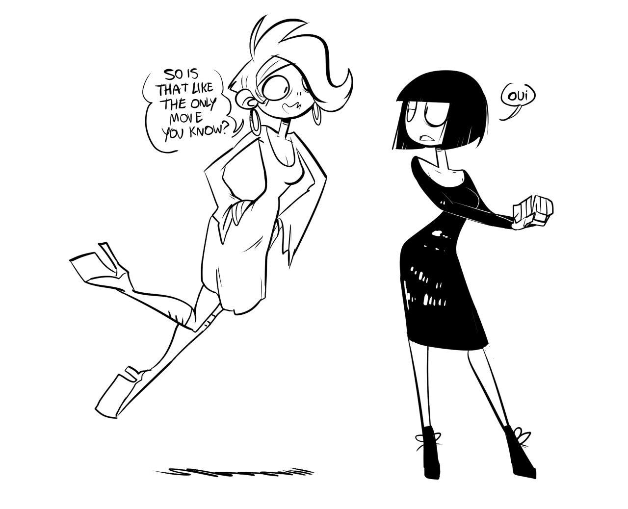 slbtumblng:  kindahornyart:  Disco is dead.  :3   best moves~ ;9