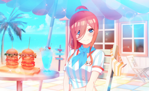 RECOLORED |  Burger Shop   ↳ ☆ ° Miku Nakano ♡ ° ☆