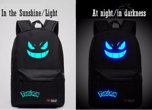 viraljunk:  viraljunk:  Gengar Glow In the Dark Backpack - AVAILABLE HERE   For a limited time only: save 10% on your order when you use the coupon code “2000ish”