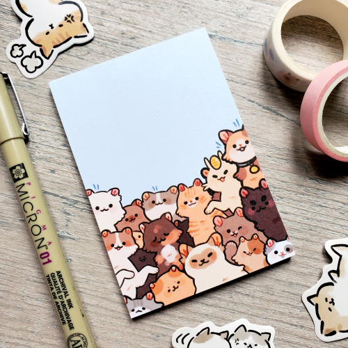 lots of new stickers and memo pads are now in my shop!