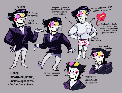 It’s finally done!! The official Colliholly™ ref of how I draw Spamton. Though I generally try to ke