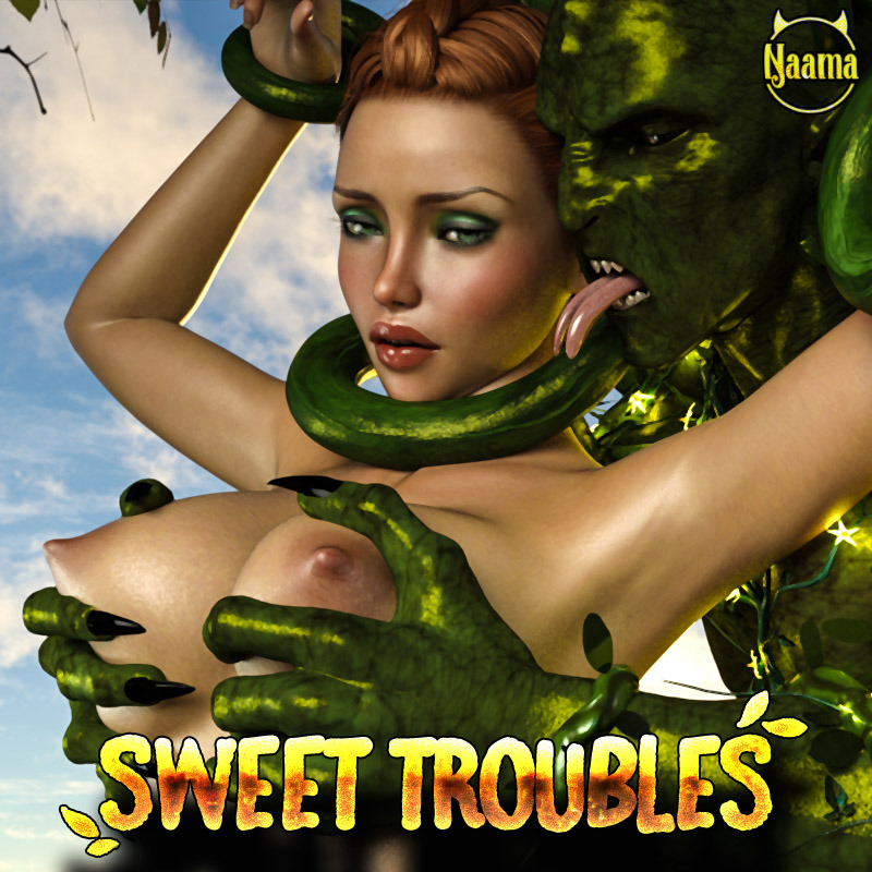 Naama is back in action with this creature feature!  Redhead  elven girl found a