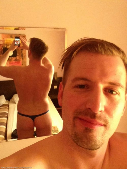 Porn photo thong-jock:  Sexy swiss buddy on holiday.