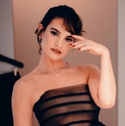 Porn photo elysianfleur:lily james. golden globes &