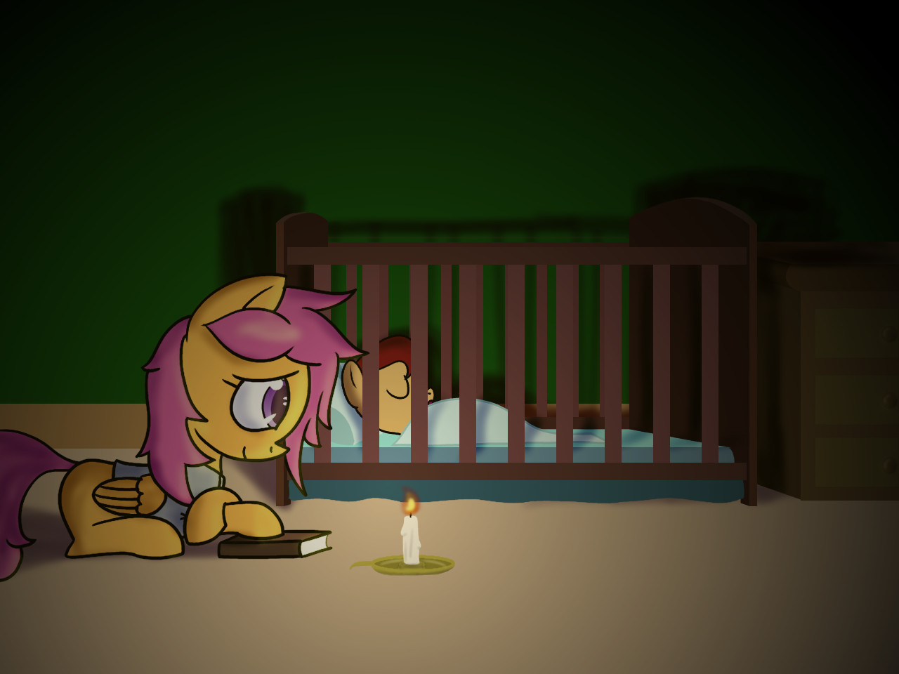motherlyscootaloo:  Guest Artist #7 - Thanks to http://yours-yearly-sweetie-belle.tumblr.com/