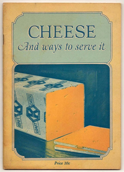 kitschandretro:  Oh, now, this is one of my favorite Ways To Serve Cheese: sliced thinly, with the packaging still on. It’s really surprisingly easy to prepare!Source: collectorsweekly:“CHEESE And Ways to Serve It,” Kraft Recipes Booklet, circa