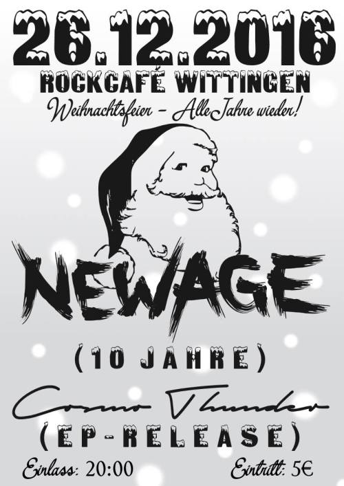 Hohoho,
traditionell, wie jedes Jahr, wird das Rock Café Wittingen am 26.12. das Weihnachtsfest ausklingen lassen.
Wir werden unser 10-jähriges Bestehen dort zum ersten mal live feiern und neue Songs sowie auch ein paar alte Schmuckstücke in neuen...