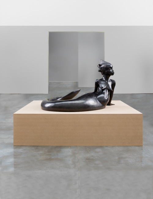 hildegardavon: artruby Wangechi Mutu, 1972- Water Woman (Siren), 2017, bronze, 36x65x70 in (Edition 