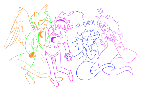 there are so many cats in homestuck.( really have a hard time posting same art pic to my infinite di