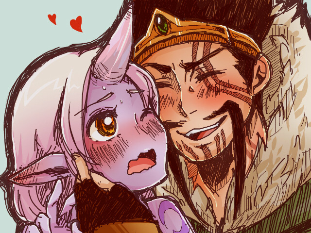 lol-fanart-archive:  Bot lanes! and Ahri as well By:おたに@アフリカ on pixiv