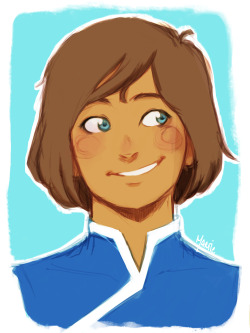 martie-ez:korra doodle from last night :3