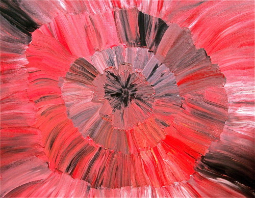 sfmoma:  SUBMISSION: Tom Herman, “Blooming” acrylic on canvas 16 x 20 inches http://www.flickr.com/photos/tomherman/ 