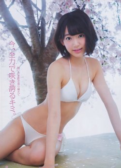   [Weekly Young Jump] 2015 No.18 HKT48 Miyawaki Sakura 宮脇咲良  